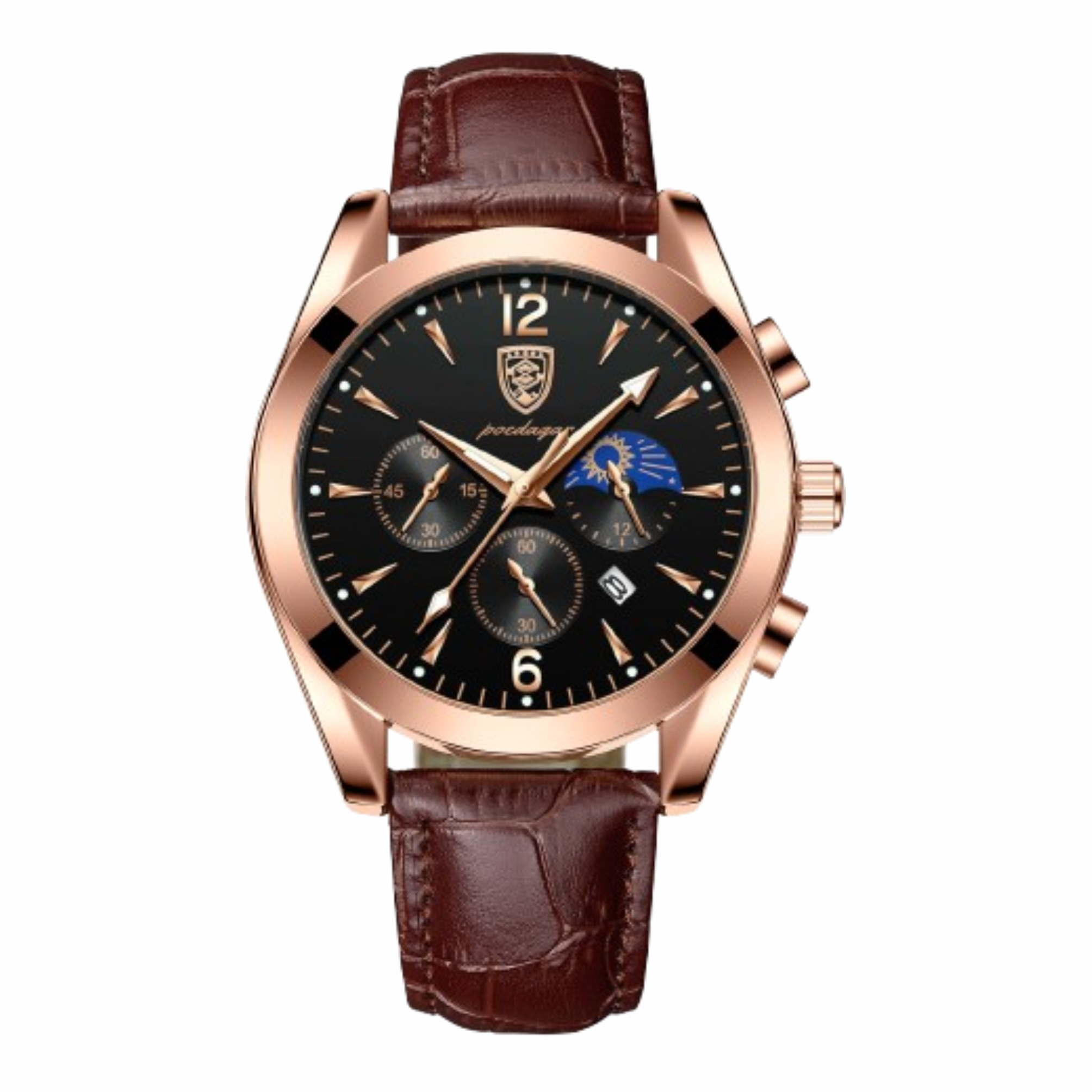 Poedagar ChronoElegance 829 - Couro 